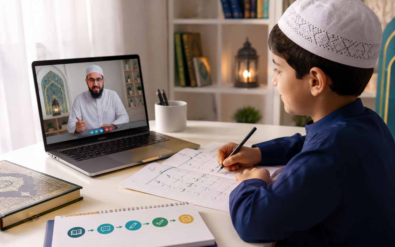 Adjustable learning pace for Quran memorization Arabic Tajweed and Islamic Education