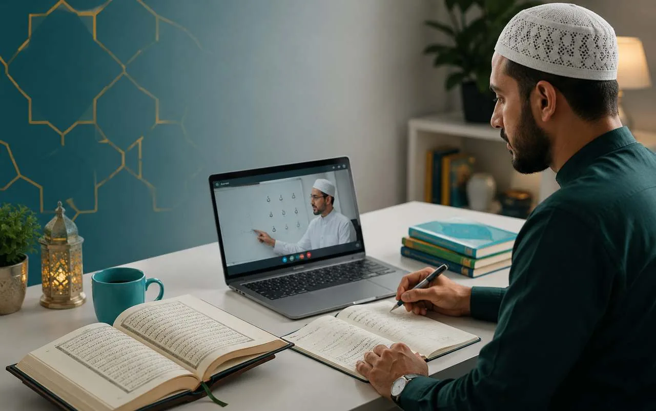 Adult Islamic learning path in Quran, Arabic, Tajweed, Fiqh and Tafsir